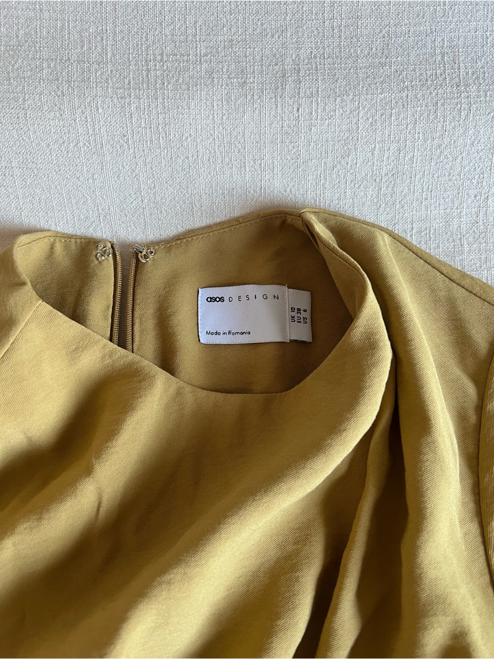 ASOS Soft Gold Ruched Maxi Dress - Picture 7 of 7